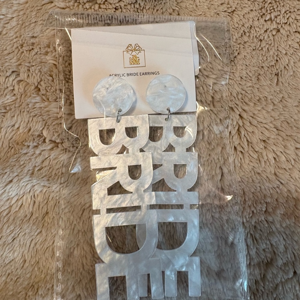 Acrylic Bride Earrings